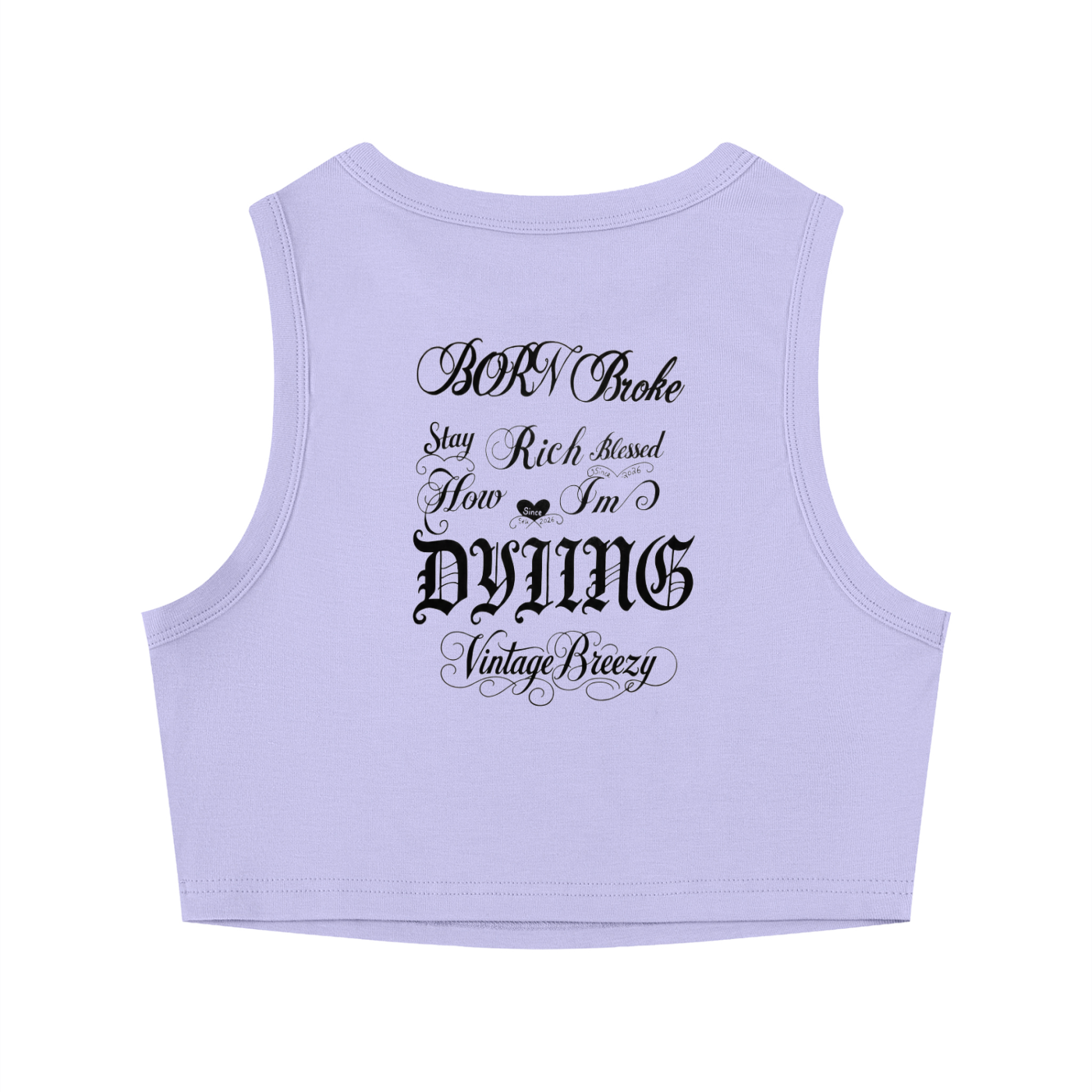 Women's Tight Crewneck Crop Tank Top