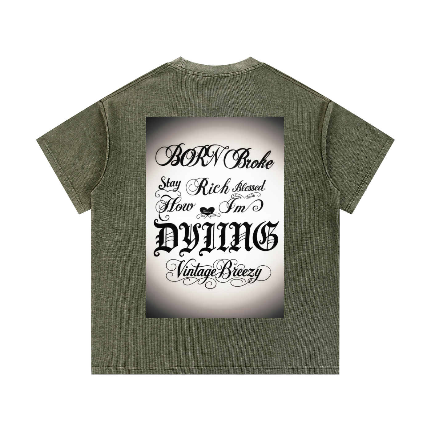Mineral Wash Waffle Knit T-Shirt