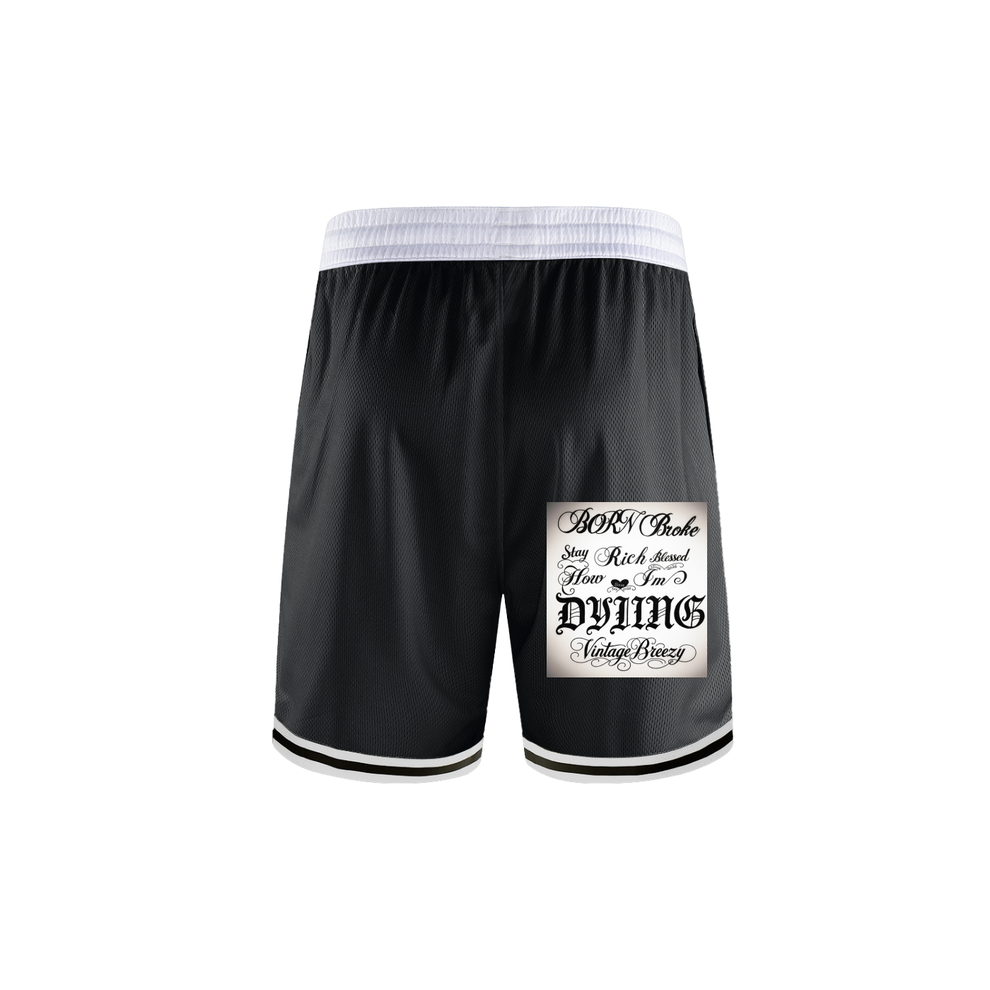Classic Stripe Trim Basketball Shorts