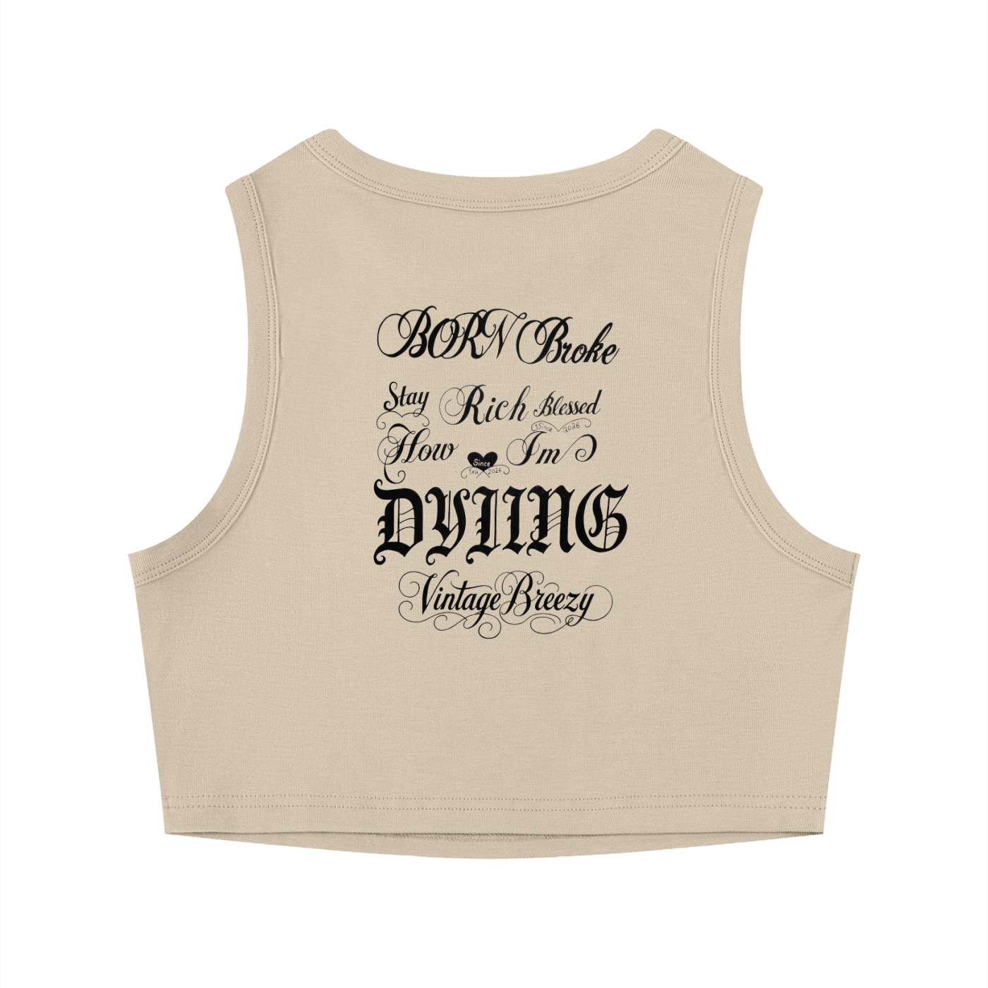 Women's Tight Crewneck Crop Tank Top