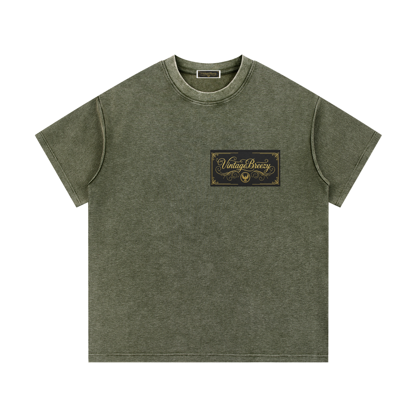 Mineral Wash Waffle Knit T-Shirt