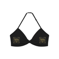 Women’s Ruched Halter-Neck Sports Bra