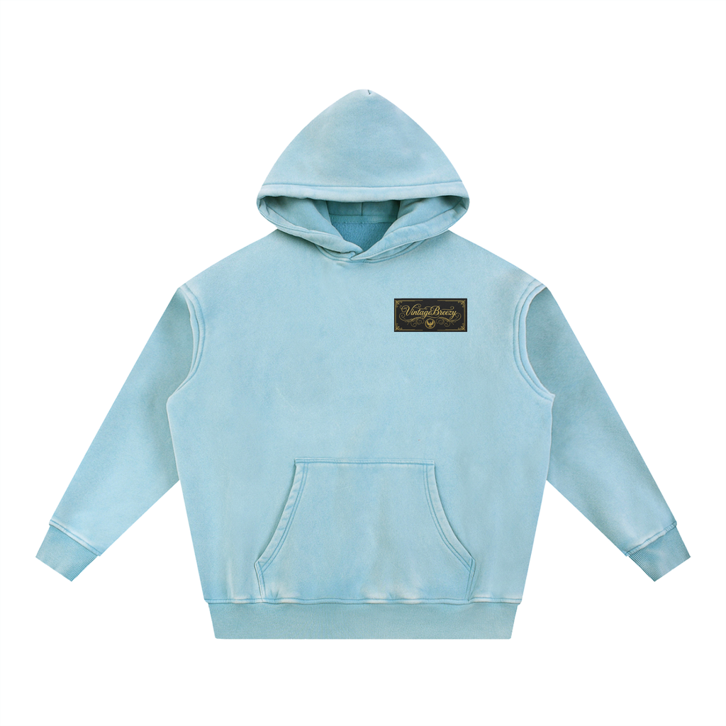 Snow Wash Fleece Oversize Hoodie