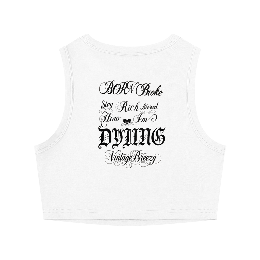 Women's Tight Crewneck Crop Tank Top
