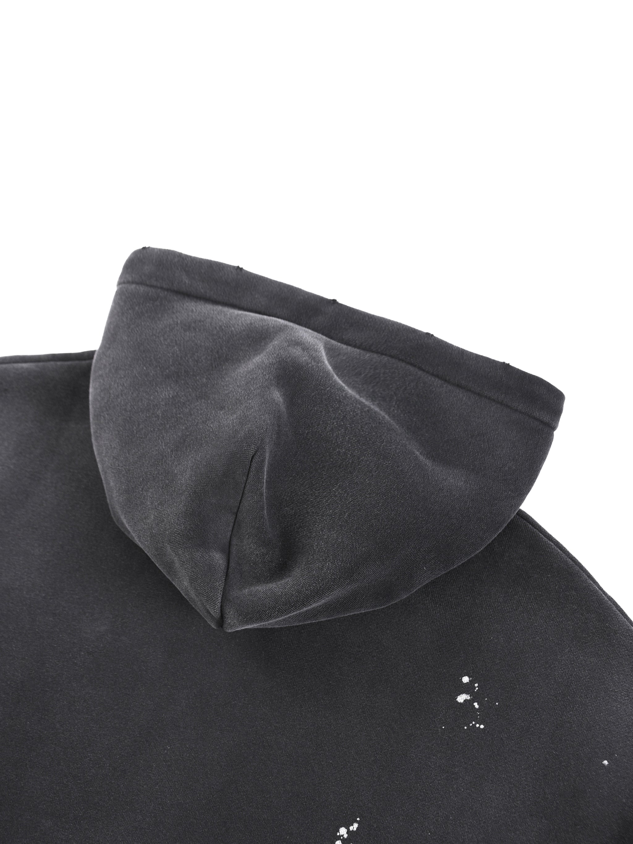 Vintage breezy Frayed Fleece Hoodie