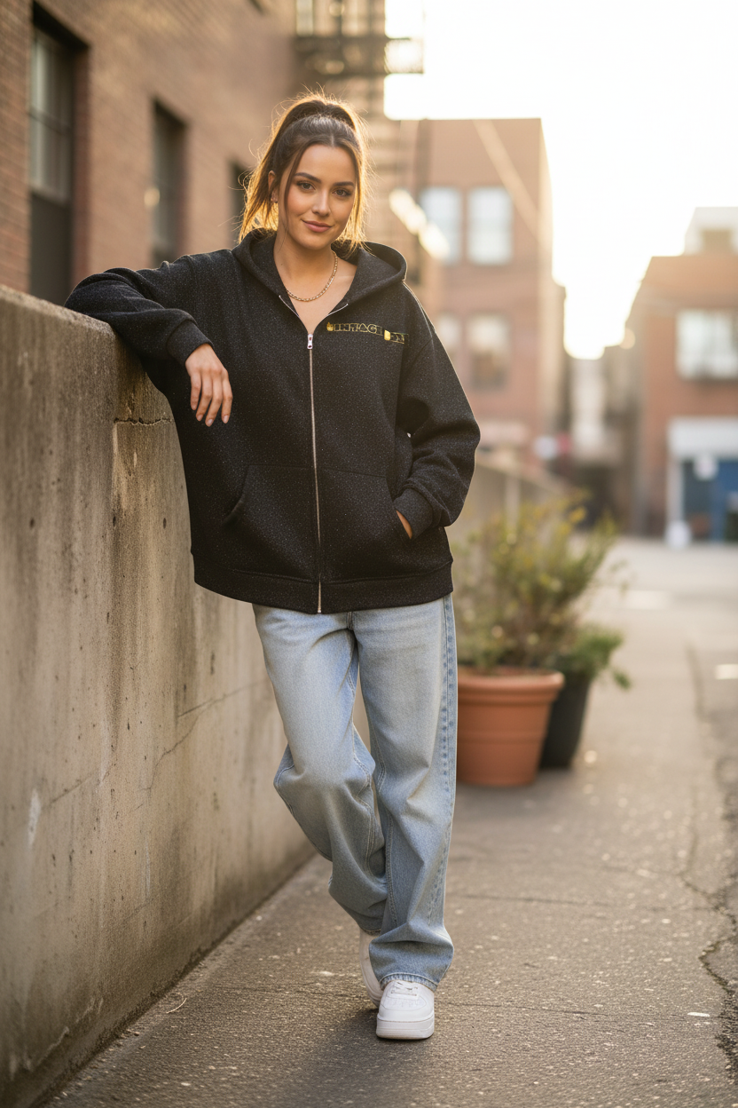Sparkles Hoodie Lifestyle